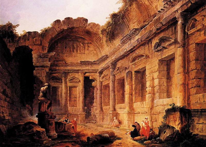 Robert Henri Interior of the Temple of Diana at Nimes